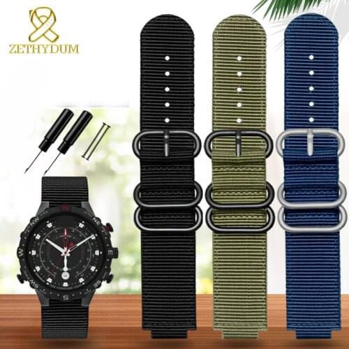 Nylon watch strap for timex watch T2N721 T2N720 739 TW2T6300 band 24*16mm watchband with Screw rod and tools waterproof