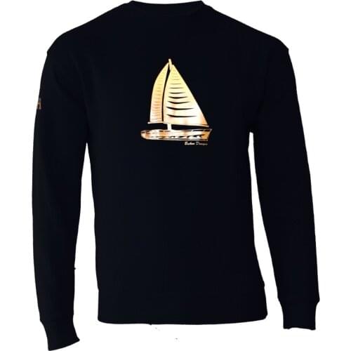 Bichon Designs sweatshirt men and women, Golden sailboat, new collection 2021