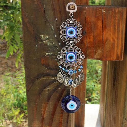 Turkish Blue Glass Evil Eye Amulet Wall Hanging Home Decorations Lucky Protection