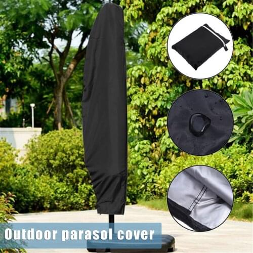 Outdoor Parasol Cover Multifunctional Foldable Waterproof Dustproof Patio Umbrella Protective Cover Home Rain Covers
