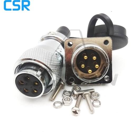 WF20 series Waterproof Connector 5 pin Female Plug and Male Socket IP67 High Quality power waterproof electrical connector
