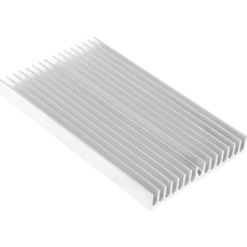 1 PC 100*60*10mm Aluminum Heat Sink DIY Cooler For IC Chip LED Power Transistor M2EC