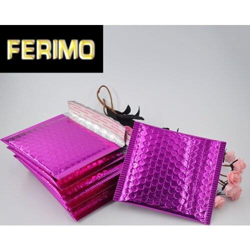 15*13cm small pink poly mailers for jewelry shipping packaging metal bubble mailer padded shipping bags Envelope Courier pouch