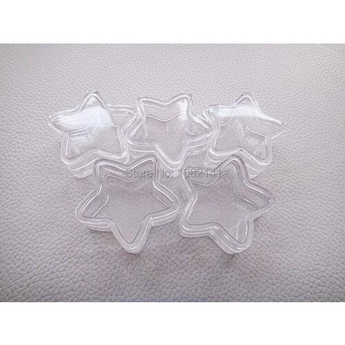 400 pcs/lot ,5g five-pointed star cream jar 5cc cosmetic container plastic bottle sample jar case