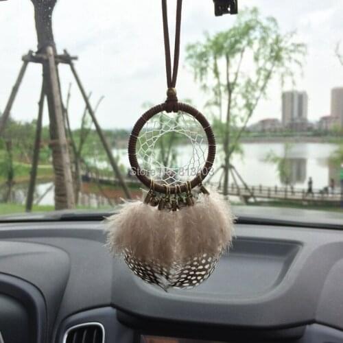 5cm Diameter feather Car Home Hanging Indian Style Feather Decoration New Year Gift Free Shipping