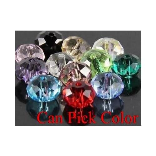 6mm lot loose strand Mixed white Faceted Rondelle Glass Crystal Beads spacer Bracelet jewelry DIY accessory curtains making g434