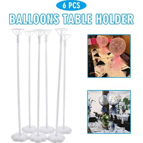 6pcs 44cm Balloons Table Stand Holder Baby Shower Kids Birthday Party Wedding Decoration Ballons Accessories