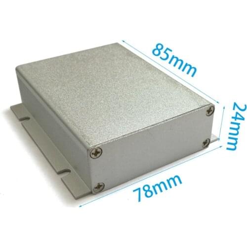 Instrument battery MP3 shell Aluminum Enclosure with panel ear DIY 78*24*85mm