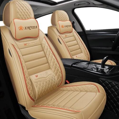 Black Leather Car seat covers For volvo xc90 s60 v40 c30 s80 s40 v50 v60 v70 xc40 V90 accessories