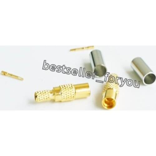 Welcome To Our Shop!1Pcs MMCX Female Crimp Straight RF Connector For RG316 RG179 RG174 Cable