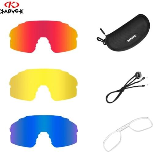 KE9407 Full Red Blue Green Polarized Lens Photochromic Replacement Lenses Cycling Bicycle Sun Glasses Eyewear frame Suitable