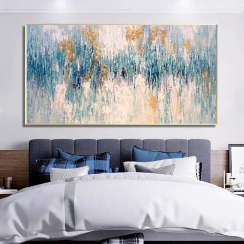 Texture Vivid Color Picture Art Hand Painted Abstract Oil Painting On Canvas Wall Art For Living Room Home Decoration No Frame