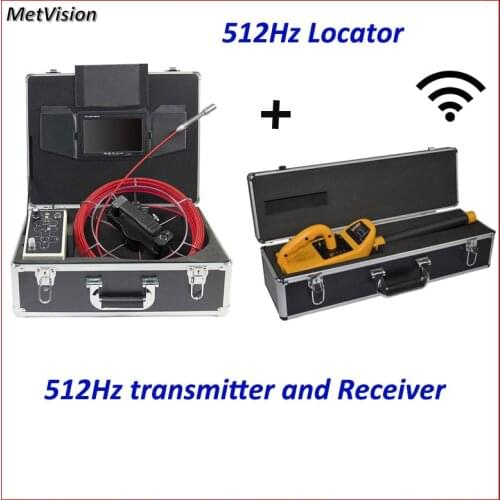 Endoscope camera Pipe Inspection Camera Sewer Industrial camera 512Hz locator Transmitter Receiver DVR Free shipping