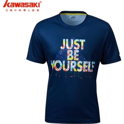 Kawasaki Tennis Clothes Breathable Badminton T-Shirt Short-Sleeve Training T-Shirts For Unisex Sportswear ST-Q3320