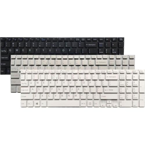 US Laptop Keyboard for Sony VAIO SVF152C29V SVF153A1QT SVF152 SVF15A100C SVF152100C SVF153 SVF1521Q1RW Black/silver/white