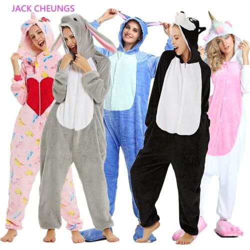 Panda Koala kigurum Unisex Adult Cartoon Onesie Animal Pajama Unicornio Unicorn Kigurumi Wolf Giraffe Women Nightie Sleepwear