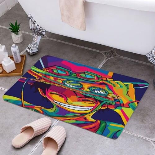Monkey D Luffy 3D Print Doormats Rectangle Non-Slip DoorMat Bedroom Kitchen Entrance Print Door rugs Dropshipping