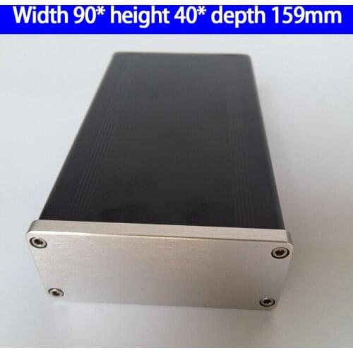 KYYSLB 0904 All Aluminum Power Amplifier Chassis Box House DIY Enclosure with Feet Screw Amplifier Case Shell