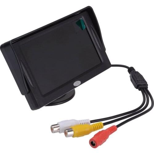 Rearview Monitor Car LCD 4.3 "Camera DVD CD Black
