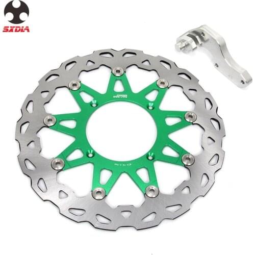 Motorcycle 320MM Floating Brake Discs Rotor With Bracket For KAWASAKI KX125 KX250 KX250F KLX450R KX450F KX 125 250 250F