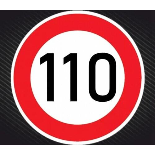 No speeding 110 car stickers. Off road. Diesel vehicles. Motorcycle auto parts. Decoration. Fun multi color stickers PVC