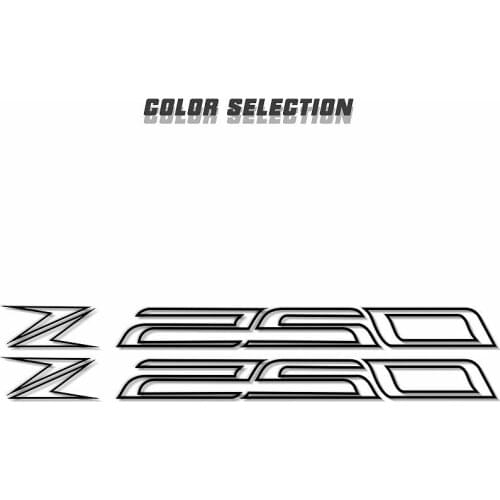 For KAWASAKI Z250 z 250 motorcycle tail box stickers Beak Fender Decal Shock absorber decals Decals Reflective Waterproof