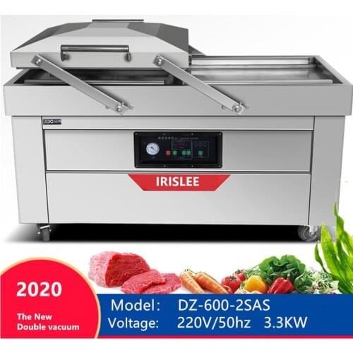 Desktop double-opening vacuum packaging machine commercial vacuum bag sealing machine vacuum sealing machine food packaging, use