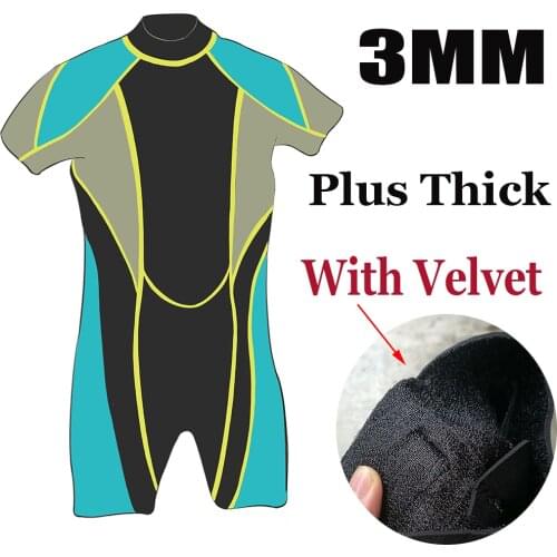 NEW Arrivals Short Sleeve 3mm Neoprene Wetsuit Kids Scuba Wetsuits For Children Diving Suits Swim Surf Suit Boys Girls Swimwear