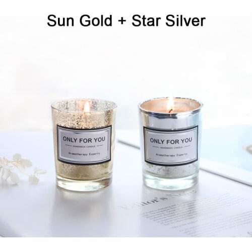 Modern New Smokeless Handmade Soy Wax Aromatherapy Candle Glass Cup Indoor Purification Romantic Scented Candle Gift Box Candle