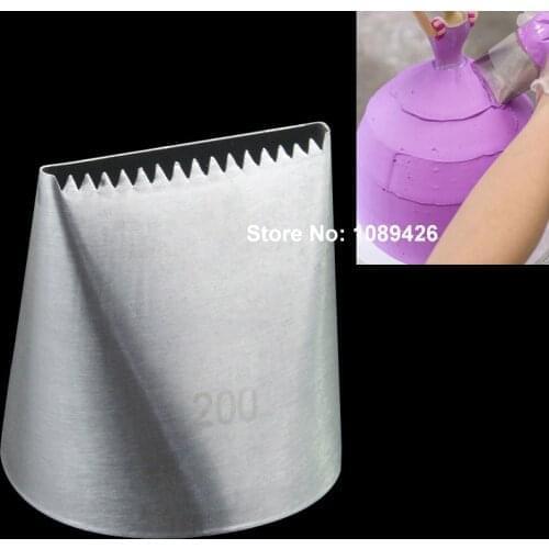 Wholesale 10 pcs/lot 200# Extra Large Icing Piping Nozzles Cake Decorating Pastry Tip Sets Fondant Cake Tools