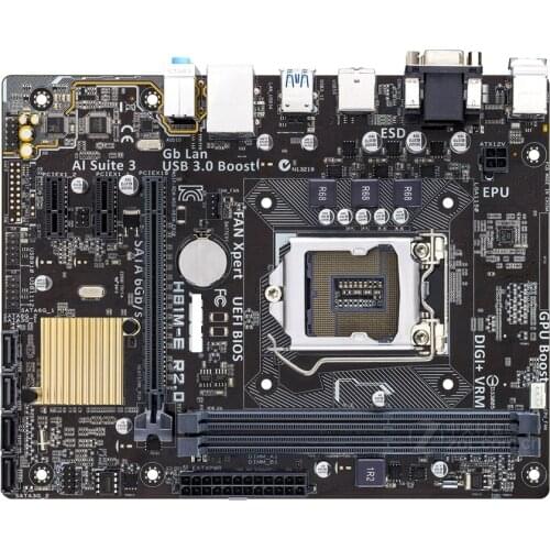 Original motherboard ASUS H81M-E R2.0 LGA 1150 DDR3 for I3 I5 I7 16GB USB2.0 USB3.0 H81 Desktop motherboard Free shipping