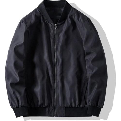 Autumn New Mens Bomber Zipper Jacket Male Casual Streetwear Hip Hop Slim Fit Pilot Coat Men Clothing Korean Clothes 2021