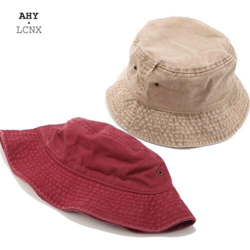 Washed Cotton Foldable Mens Bucket Hat For Men Women Fishing Hunting Cap Outdoor Beach Sun Fisherman Panama Womens Hat
