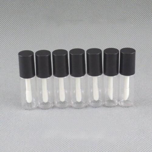 Plastic clear small lip gloss bottle /tube 3ml cosmetic sample sack packing F20171441