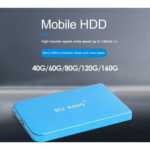 Portable External Hard Drive HDD USB 3.0 2.5 inch HHD 160GB 120GB 80GB 60GB 40GB Storage Device Hard Drive for PC Desktop Laptop