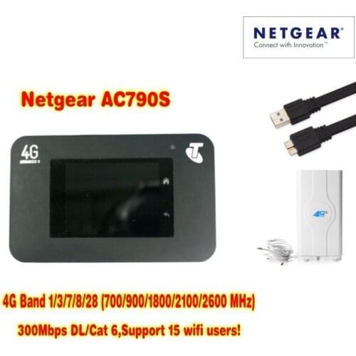 Unlocked AC790S cat6 300mbps 4g wifi router dongle Wireless Aircard 790S+ 4g antenna 49dbi