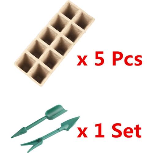 Garden 3.5*3.5cm Seedling Germination Tray Kit Environmental Biodegradable Paper Pulp Nursery Flower Vegetables Seed Starter