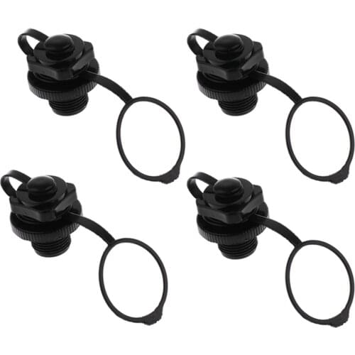 4pcs Universal Air Valve Caps Kayak Inflatable Boat Rib Canoe Pool Raft Rubber Dinghy Accessories