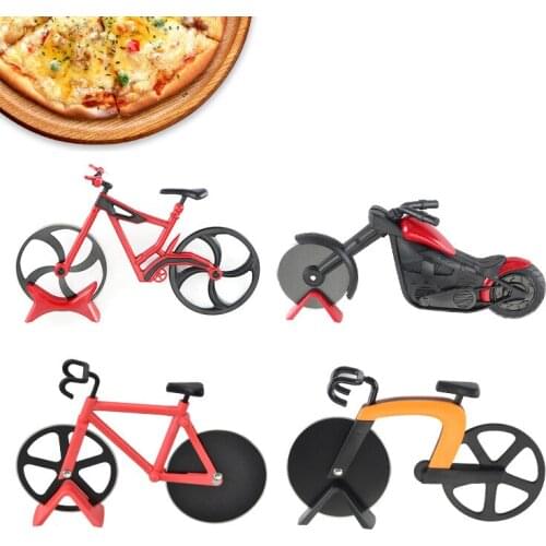 Stainless steel bicycle pizza cutter Baking tools