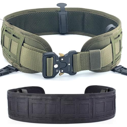 Military Tactical Belt 1000D Nylon Convenient Airsoft Molle Belt Army Training Soft Padded Combat Hunting Battle Waist Belt