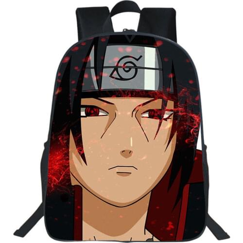 Japan Anime Backpack Sharingan Schoolbags Children Bookbag Uzumaki 16 Inch Akatsuki Backpack 3D Anime Cosplay Rucksack