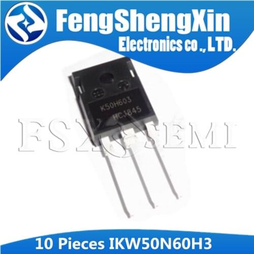 10PCS IKW50N60H3 TO247 K50H603 TO-247 IKW50N60 TO-3P IGBT