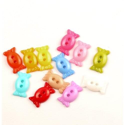 100Pcs Mixed Shape Acrylic Sewing Buttons For Clothing Flatback Cabochon Scrapbooking Crafts Bouton Decoration Diy Accessories