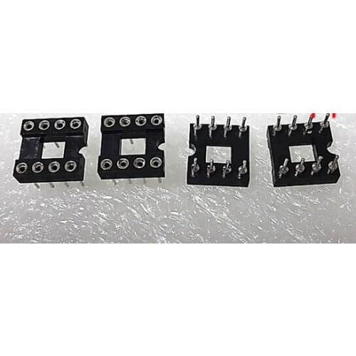60PCS/LOT IC socket IC test block round hole socket 8 pin round pin chip block 8P socket