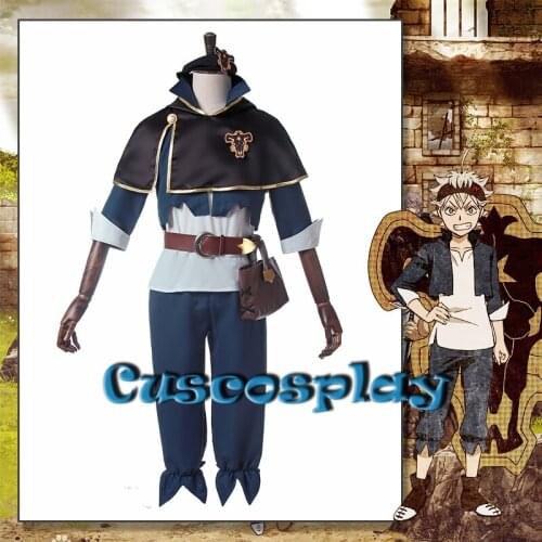 Anime Black Clover Asta Cosplay Costume Halloween Carnival Costumes For Men Women Full Set