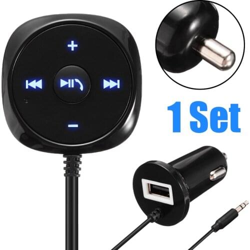3.5mm bluetooth 3.0 Car AUX Speaker Dongle USB Charger FM Radio Aux Wireless HandsFree Car Kit Music Receiver Adapter