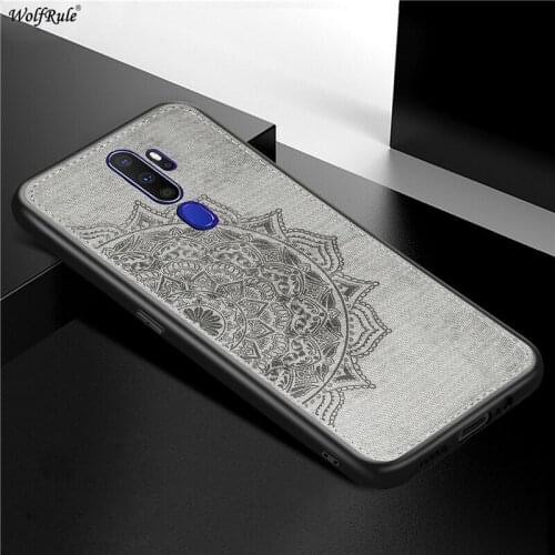 Cover For Oppo A5 2020 Phone Hard Case For Oppo A9 2020 Shcokproof Soft TPU Fabric Texture Cover For Oppo A11x Fundas 6.5"