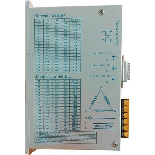 Digital stepper motor driver DM3722B,6.8A,6000 steps/roll