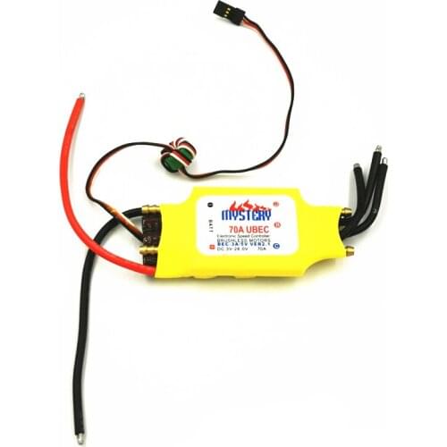 Mystery 2-7S Lipo 70A ESC 5V/3A UBEC Brushless Electronic Speed Controller For RC Boat Reverse Ship Forward/Backward Water Cool
