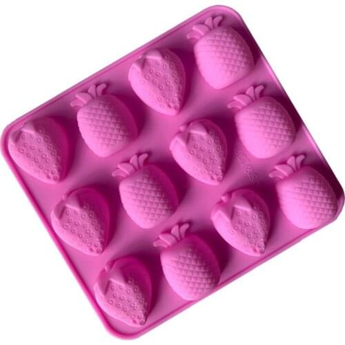 Strawberry Pineapple Fruit Shape Fondant Mold Cake Baking Chocolate Silicone Mold DIY Ice Mould Bakery Silicone Mold